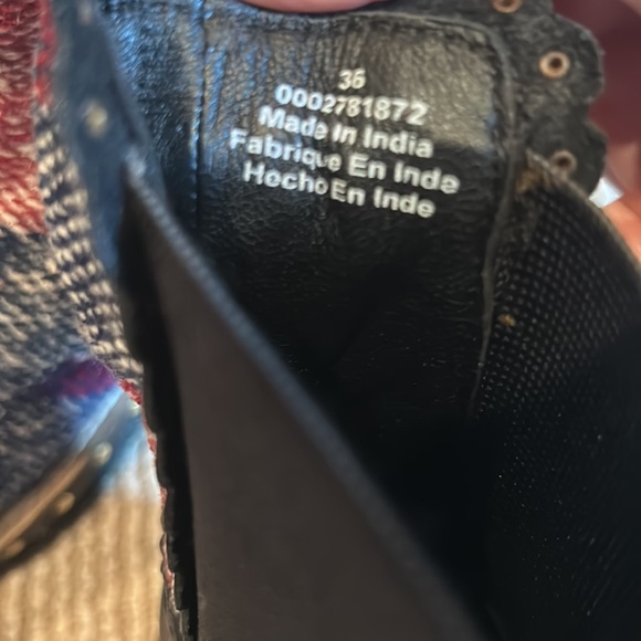 NEW FREE PEOPLE atlas Chelsea kilim boots in blue combo size 36 - Picture 9 of 12